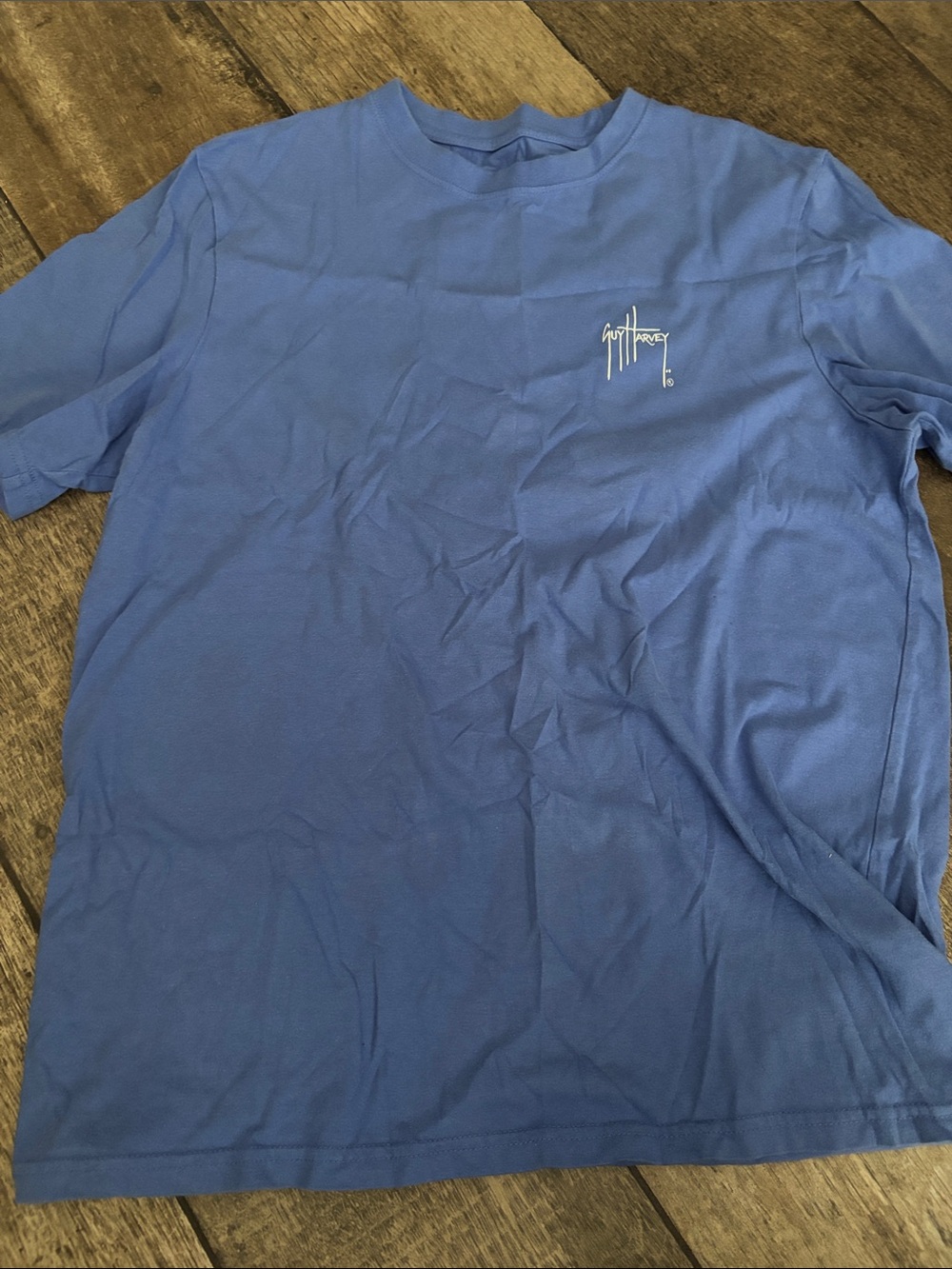 Guy Harvey Blue Short Sleeve Logo Tee